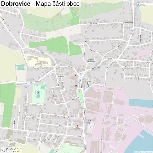 Dobrovice - mapy | Kurzy.cz