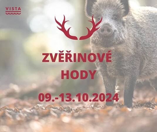 Zvěřinové hody 9.-13.10.2024 – Restaurace Vista