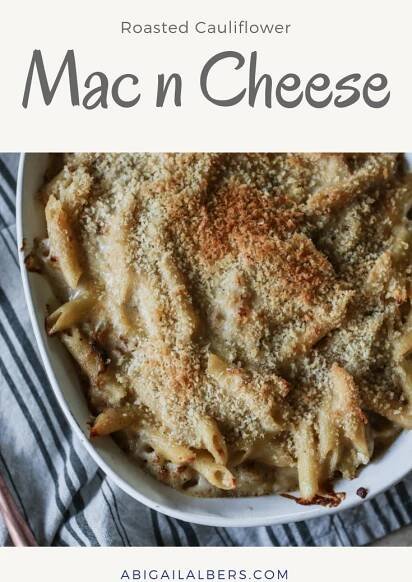 cauliflower mac and cheese - Abigail Albers