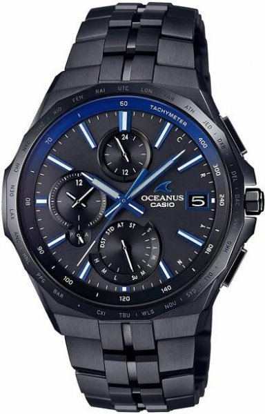 Pánské hodinky CASIO Oceanus Manta OCW-S5000B-1AJF Bluetooth nové v krabici
