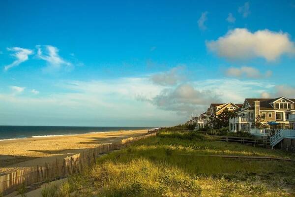 Coastal Homes Along Bethany Beach, Delaware