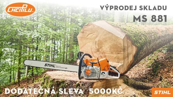 Výprodej skladu - STIHL MS 881 - dodatečná sleva 5000 Kč :: ChciPilu.cz