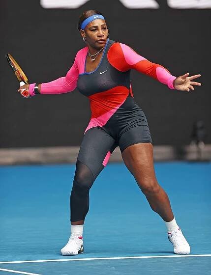 Serena Williams Honors Olympic Great Florence Griffith Joyner in One-Leg Catsuit at Australian Open