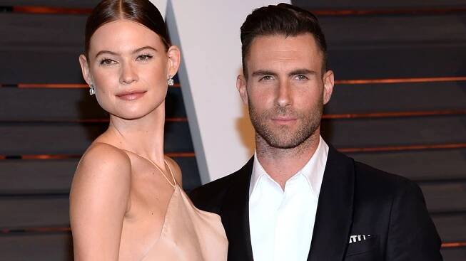 Adam Levine's wife Behati Prinsloo shares UNSEEN secret wedding dress photo on Instagram