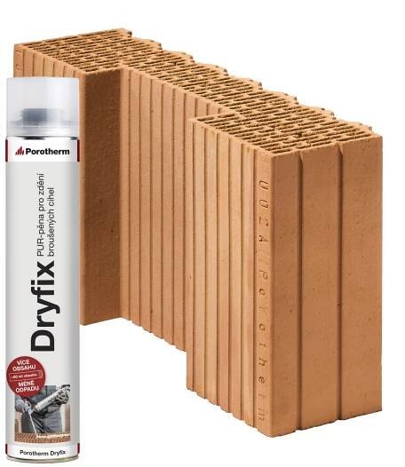 Fotografie - Cihla Porotherm 50 EKO+ Profi Dryfix 1/2 K