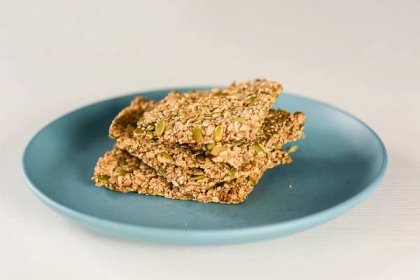 Seed crisp bread recipe with healthy fats - Relives constipation