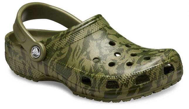 Crocs Classic Printed Camo Clog vel. 8 41-42 Army Green