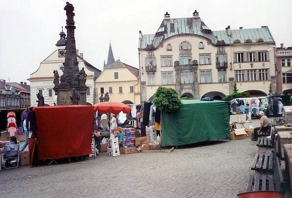 Czech Republic, a town square market