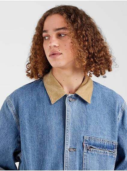 Levi's® - Modrá pánská prodloužená džínová bunda Levi's® Brisbane Chore | ZOOT.cz