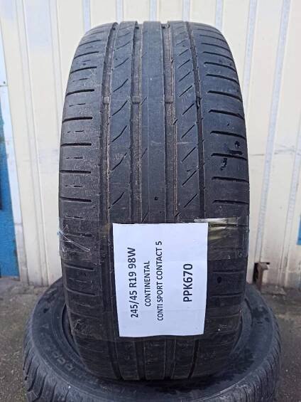 Letní pneu Continental Conti Sport Contact 5 245/45 R19 98W 4mm 1ks - Pneumatiky