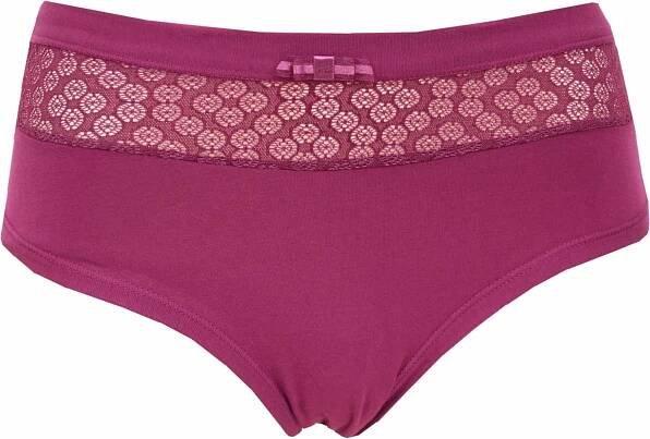 Kalhotky s krajkou Andrie PS 2636 vínové - moda-pradlo.cz