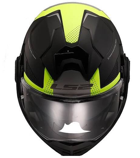 Překlápěcí přilba na motorku LS2 FF901 Advant X Oblivion černo-fluo žlutá