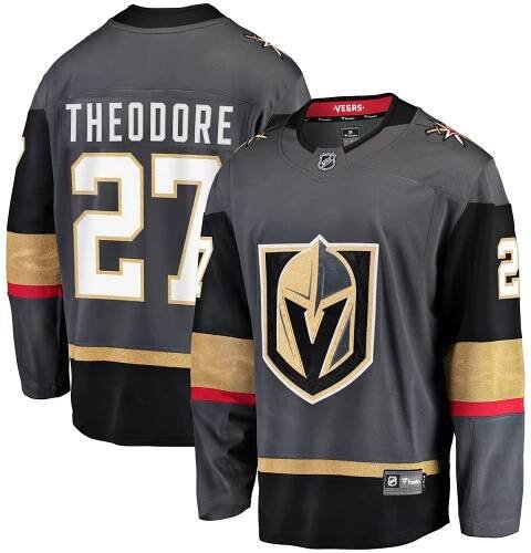 Fanatics Pánský dres Vegas Golden Knights NHL #27 Shea Theodore Breakaway Alternate Jersey Velikost: XXXL