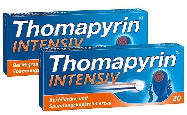 Thomapyrin INTENSIV bei Migräne und intensiveren Kopfschmerzen