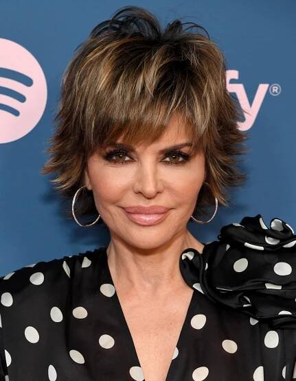 Lisa Rinna with bangs for women over 50