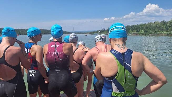 Závody triatlon - Krušnoman Most 2025 - Aquatics Prague No1