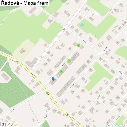 Řadová - mapy | Kurzy.cz