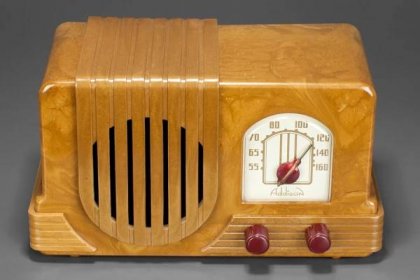 Addison 2 Waterfall Bakelite Radio - Peanut Butter | Radios | Decophobia | 20th Century Design