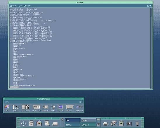 Xi Graphics deXtop Common Desktop Environment (CDE) Version 3.0 on Linux Slackware 13.37 64bit