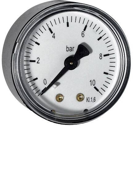 Manometr do 10 bar axial.zadní vývod prům.40mm