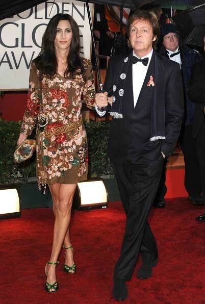Nancy Shevell and musician Paul McCartney attends the 67th Annual Golden Globes Awards at The Beverly Hilton Hotel on January 17, 2010 in Beverly Hills, California