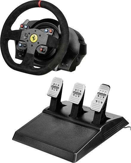 Thrustmaster T300 Force-Feedback Lenkrand Ferrari Integral Racing Wheel Alcantara Edition PS3, PS4, PC