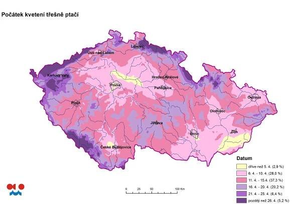 ČHMÚ: Bude možné se na 1. máje políbit pod rozkvetlou třešní? | ParlamentniListy.cz – politika ze všech stran 