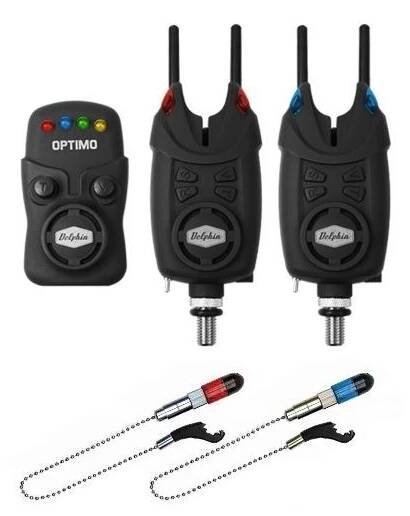 Sada Signalizátorů 2+1 Delphin OPTIMO 9V + 2x Indikátor + 2x Snag Gear