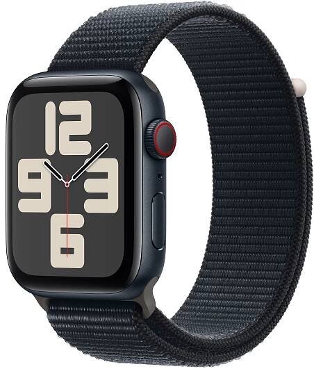 1915 apple watch se 2024 cellular 44mm temne inkoustovy hlinik s inkoustove provlekacim reminkem