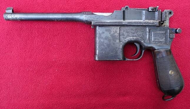 pistole Mauser C/96 7,63 Maus. - Sběratelské zbraně