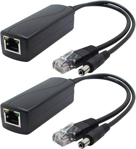 🔥 2KS Gigabit PoE Splitter, 48V to 12V 2A Ethernet Adapter | Aukro