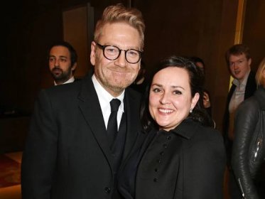 Kenneth Branagh and Lindsay Brunnock attend The London Critics' Circle Film Awards in 2016
