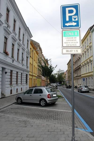 OBRAZEM: Modré zóny už i v Králově Poli. Obyvatelé si pochvalují volná místa