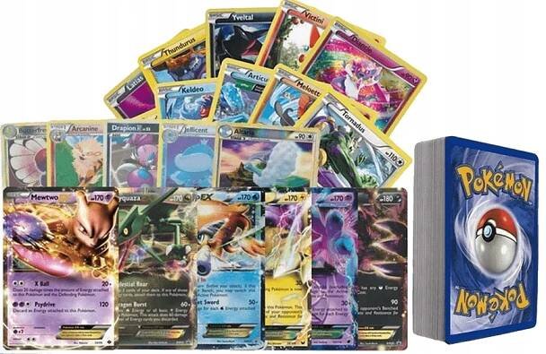 Originální karty Pokemon TCG – Sada 100 VZÁCNÝCH karet IDEÁLNÍ JAKO DÁREK