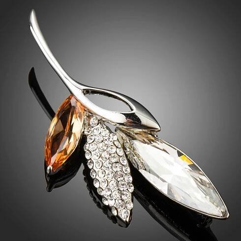 Brož Swarovski Elements Tarantina - květina