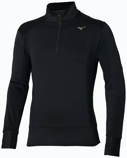 Pánská běžecká mikina Mizuno Warmalite Half Zip black