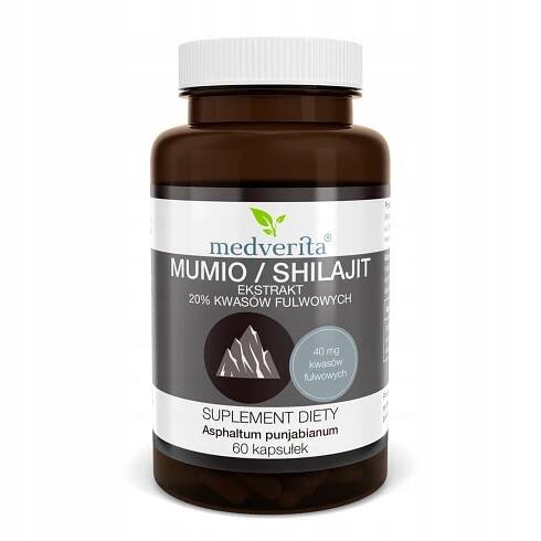 Medverita Shilajit MUMIO Himalájské 60 kapslí.