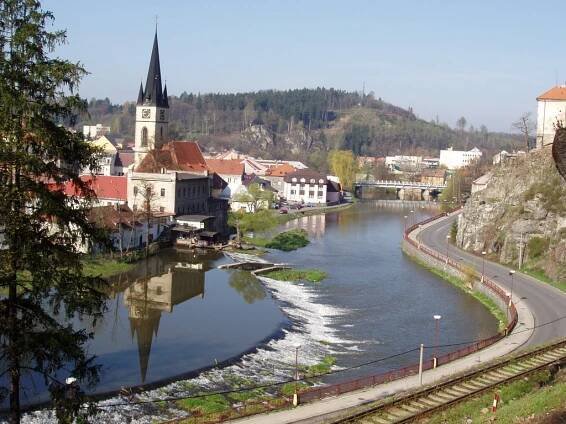 Ledeč nad Sázavou, pohled na město a Šeptouchov