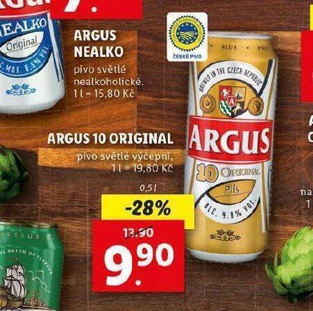 Pivo argus nabídky v Lidl