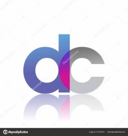 Initial Letter Lowercase Overlap Logo Blue Pink Grey Modern Simple Stock Vector by ©wikaGrahic 431076316