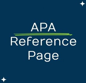 How to Write a Reference Page