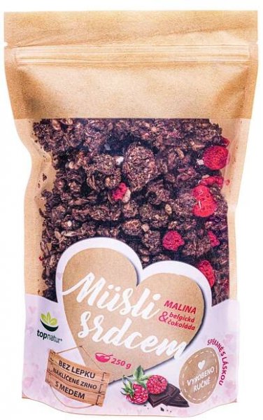 Topnatur Müsli Malina a Belgická čokoláda 250 g