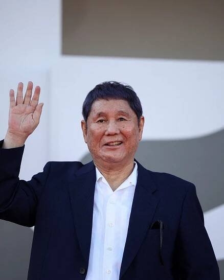 Japan's Takeshi Kitano 'a bit embarrassed' as new film shows at Venice