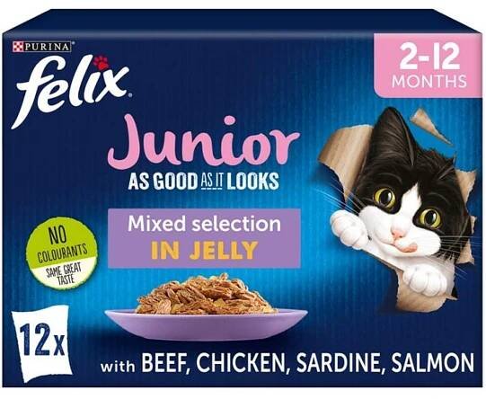 Felix Fantastic Junior Multipack v želé 12x85g
