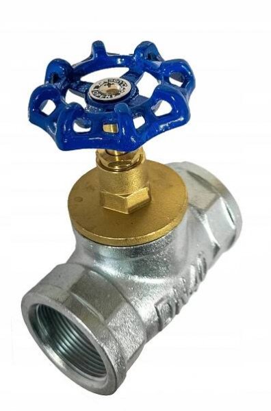 PŘEPOUŠTĚCÍ VENTIL ROVNÝ LITINOVÝ POZINKOVANÝ HŘÍBKOVÝ Ø 6/4" DN40 11/2" PALCE Průměr přípojky 1 1/2''