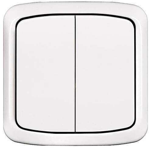 ABB Sériový/lustrový spínač TANGO 3558A-W05340 B, bílý, 48 x 150 x 110 mm