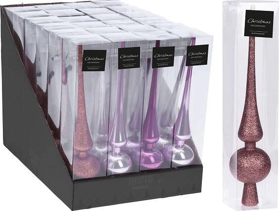 Špice na vánoční stromek 29 cm mix barev od 63 Kč