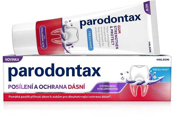 PARODONTAX Posílení a ochrana dásní Fresh Mint s kyselinou hyaluronovou 75 ml Hlavní obrázek
