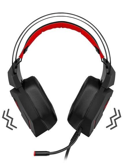 Niceboy ORYX X600 černá / Herní sluchátka s mikrofonem / USB / 2 | Mironet.cz