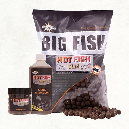 Boilie DYNAMITE BAITS Big Fish Hot Fish & GLM | OKfish.cz, rybářské potřeby